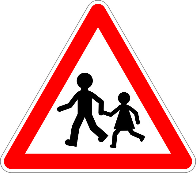 Children Traffic Sign icons