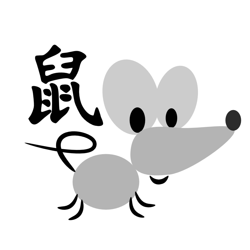 Chinese Horoscope Rat Sign Character Clipart png icons