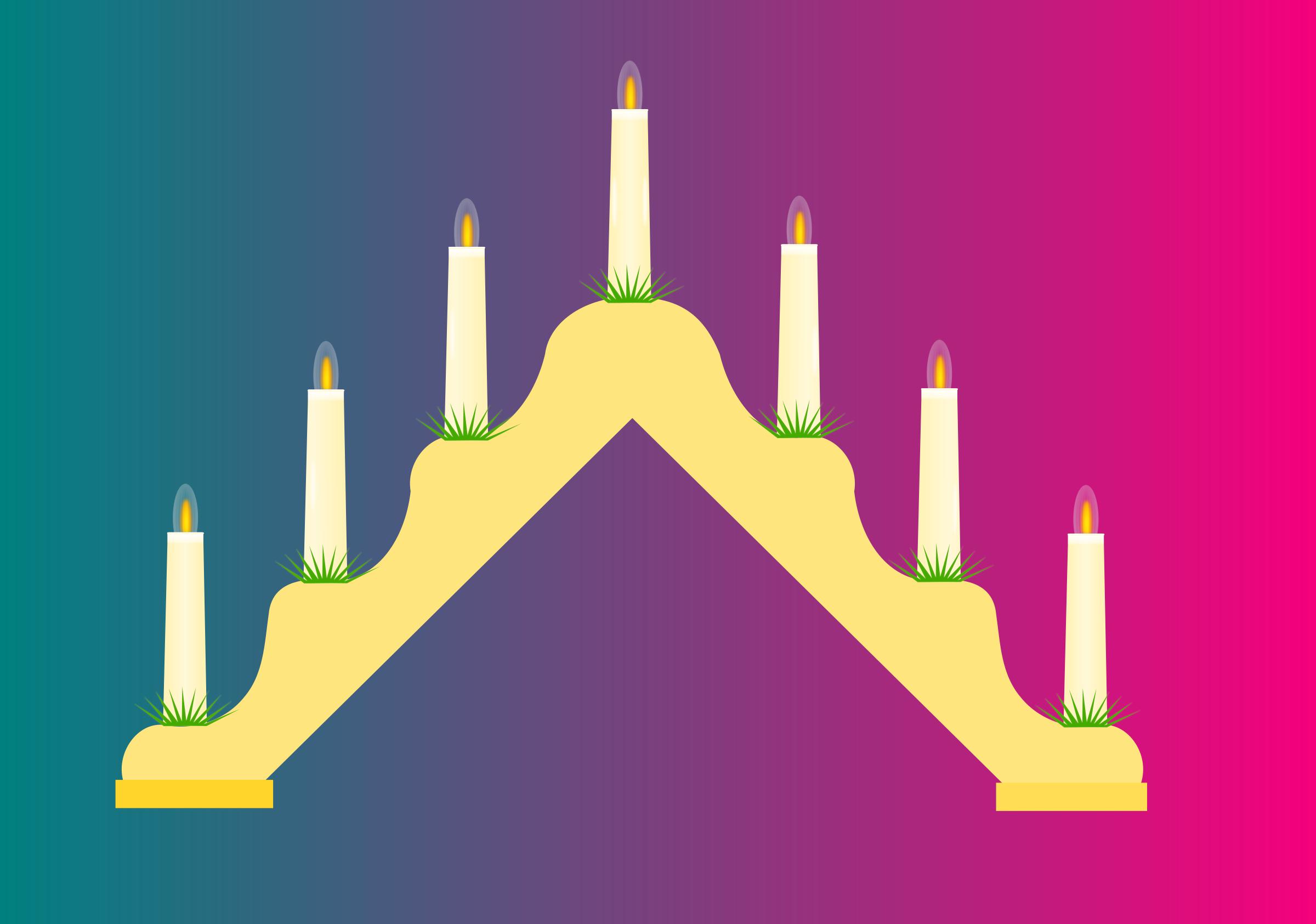 christmas candlestick png
