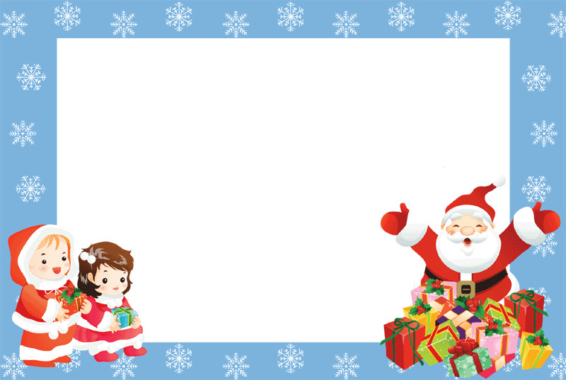 Christmas Frame Santa Claus Kids png icons