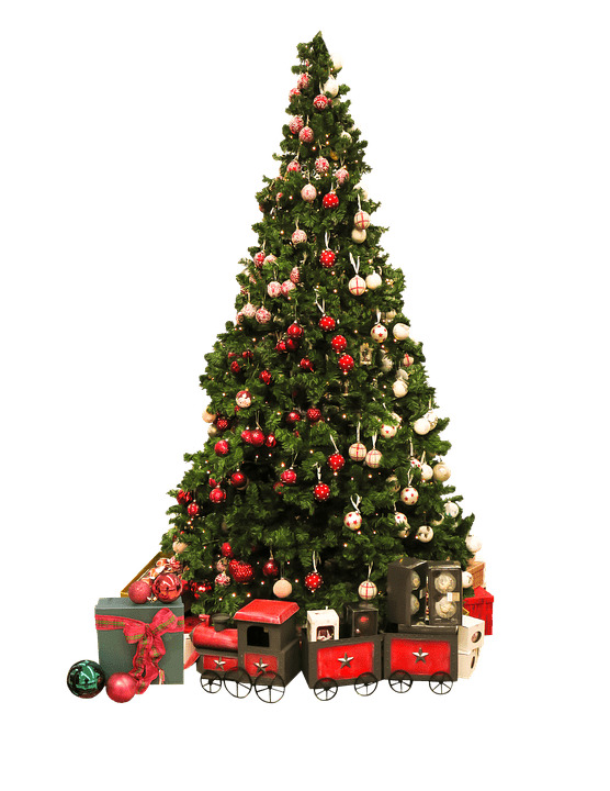 Christmas Tree Vintage Train png