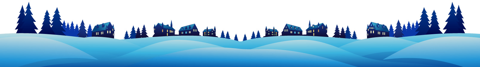 Christmas Village Footer png
