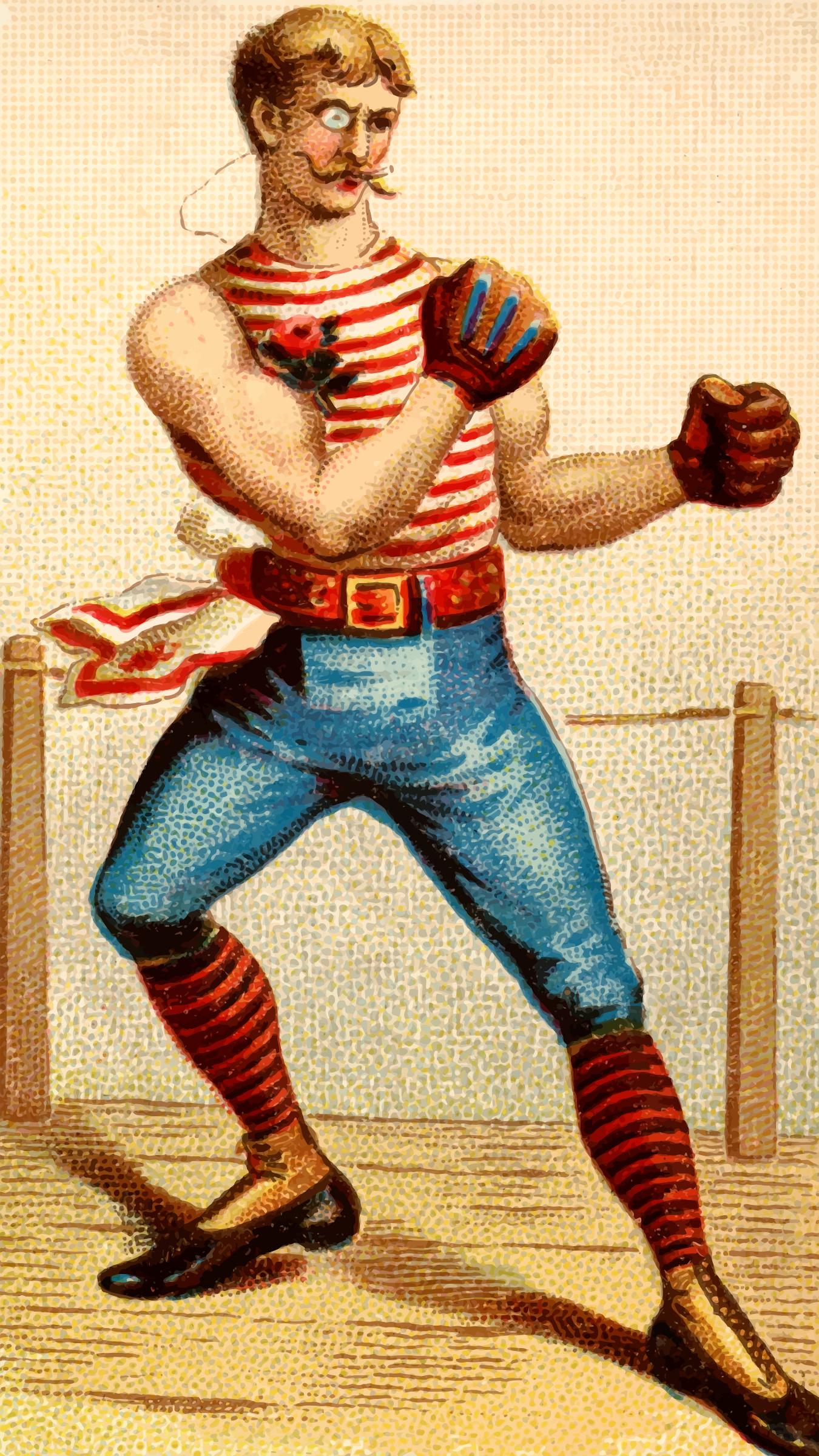 Cigarette card - Boxing png