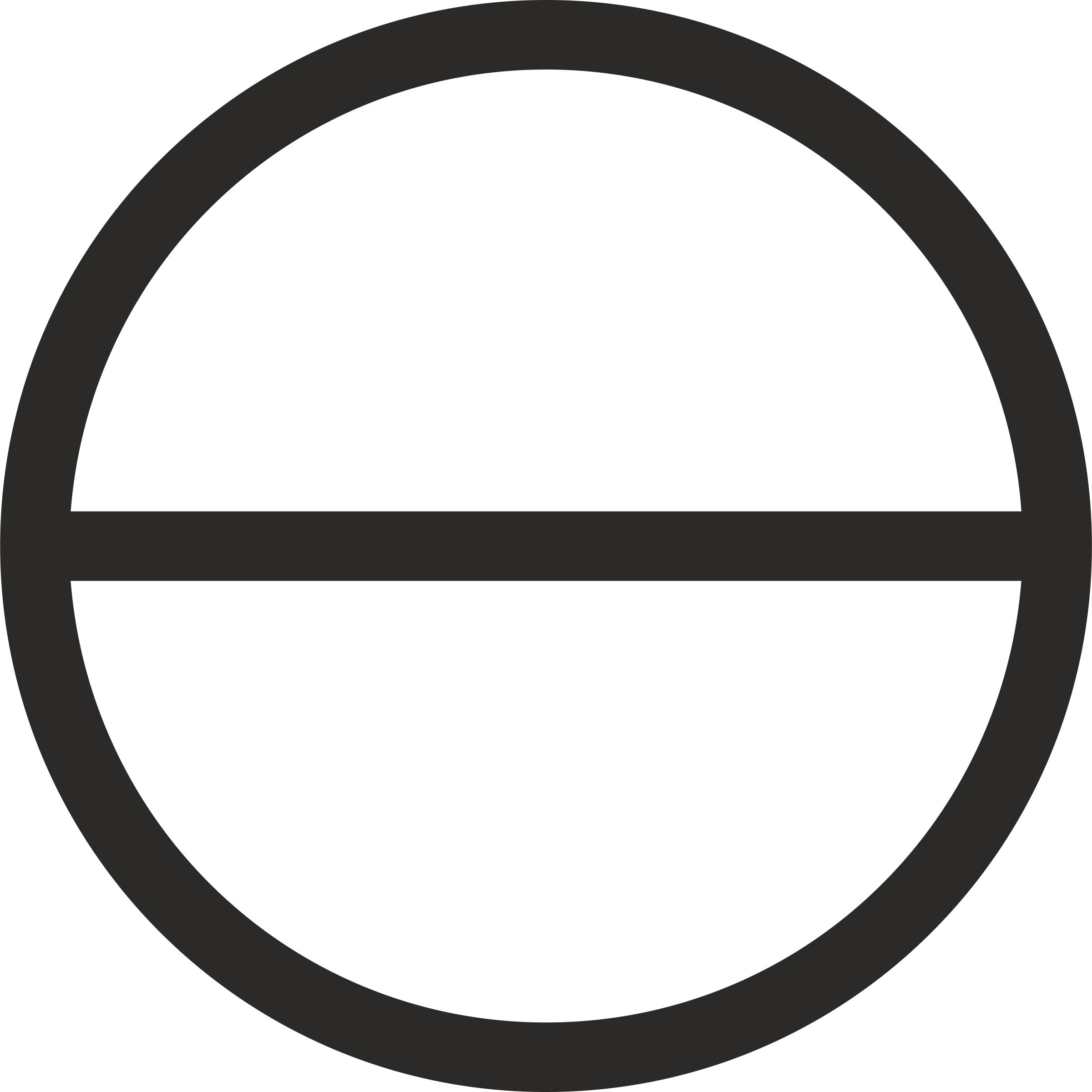 Circle with Horizontal diameter png