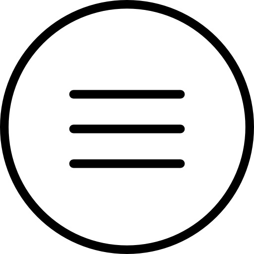 Circled Menu Icon icons