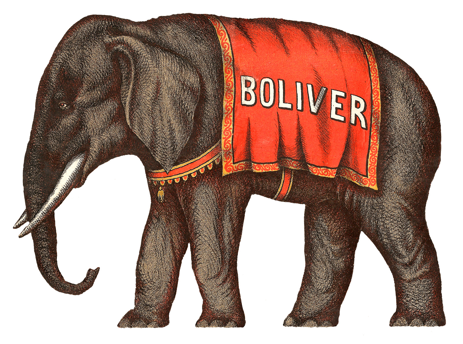 Circus Elephant Victorian icons