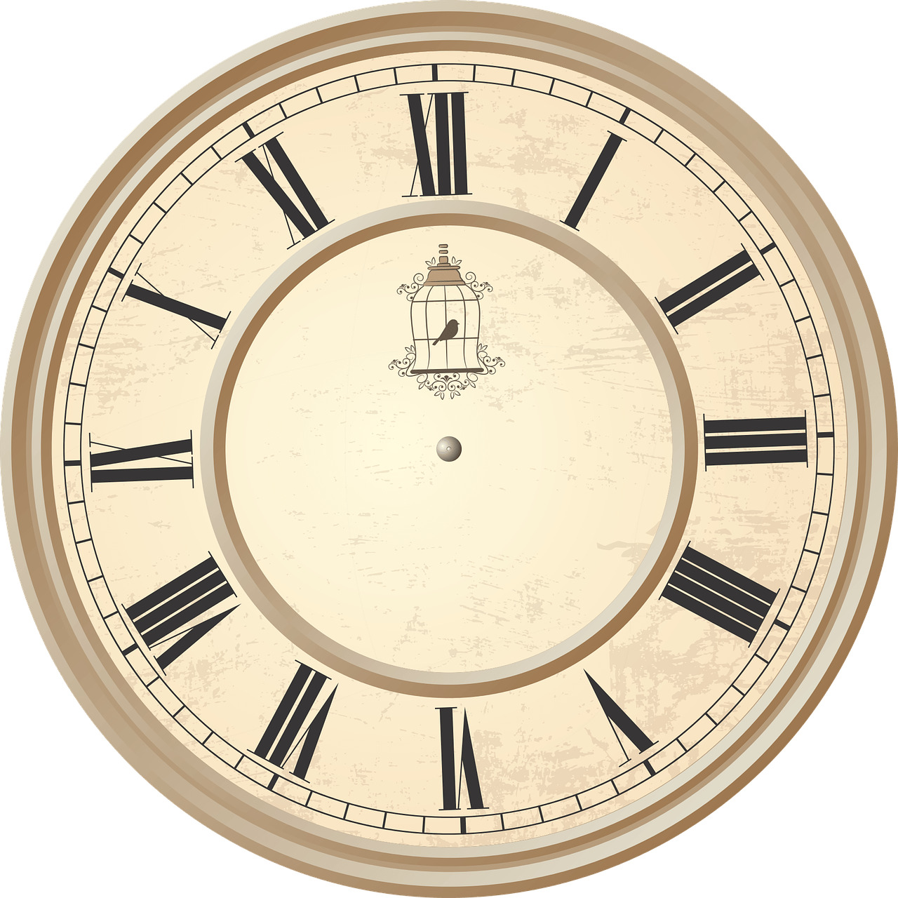 Clock Roman Numerals Birdcage PNG icons
