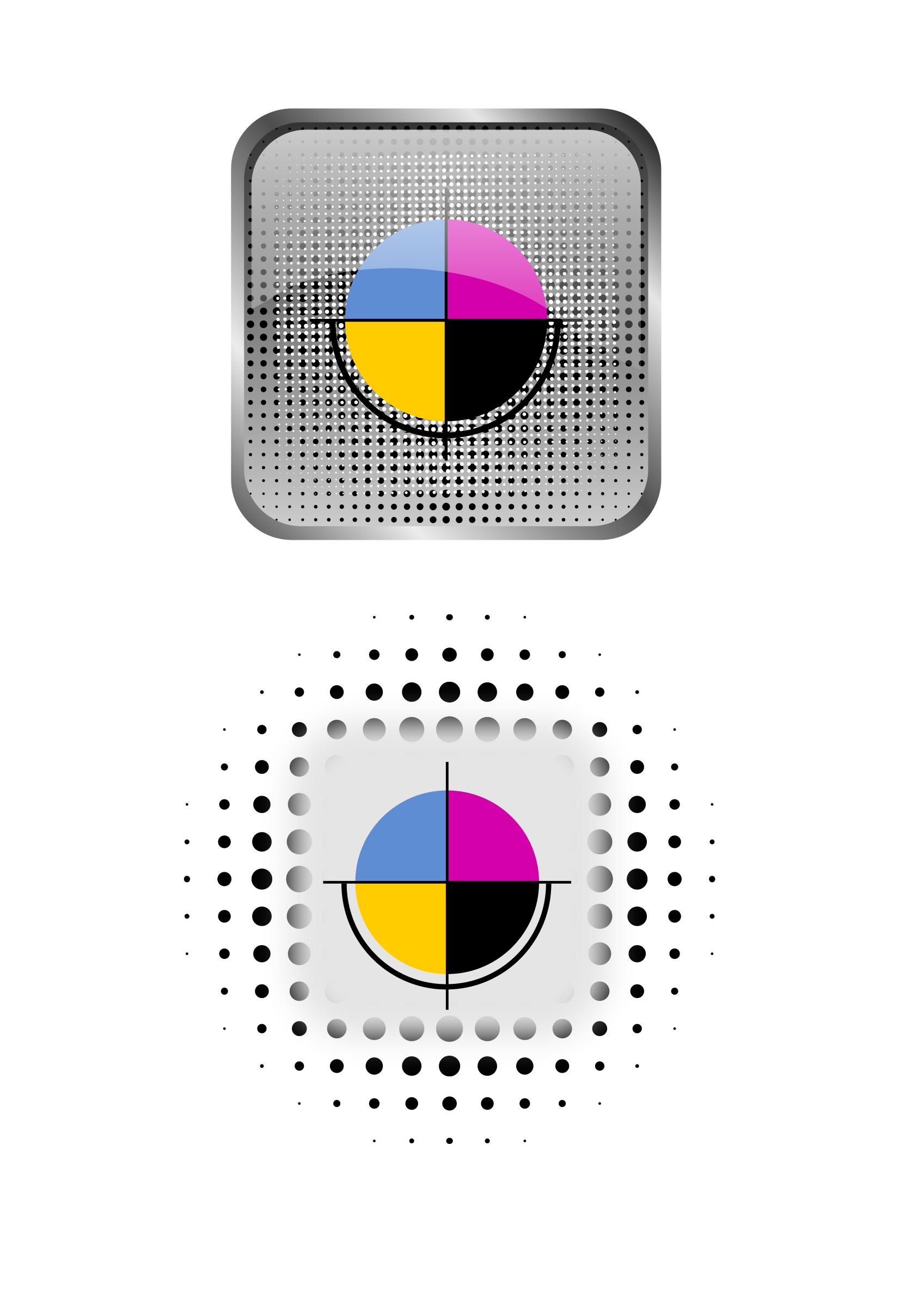 CMYK icons PNG icons