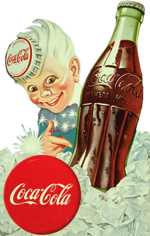 Coca Cola Vintage Boy Advertising icons