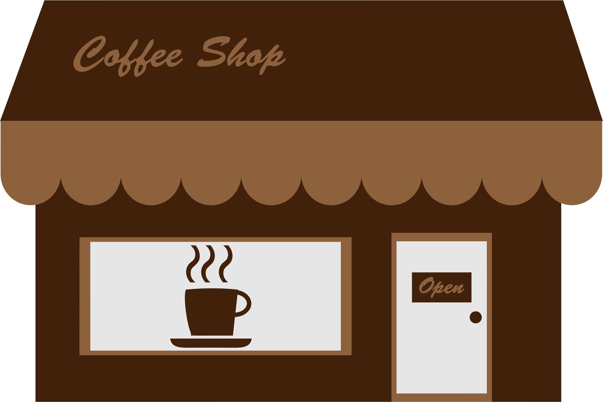 Coffee Shop Storefront png