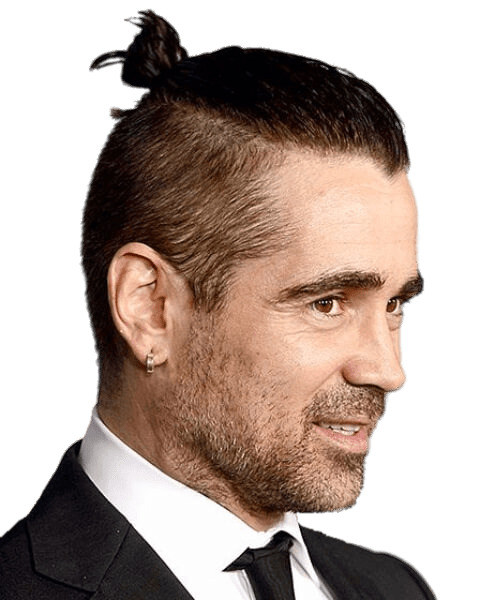 Colin Farrell Wearing Top Knot png