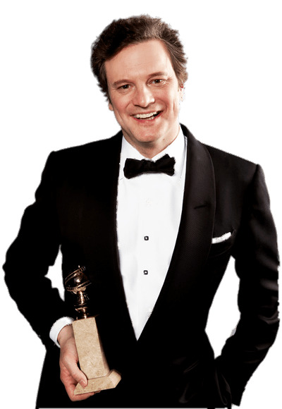 Colin Firth Winning Prize png