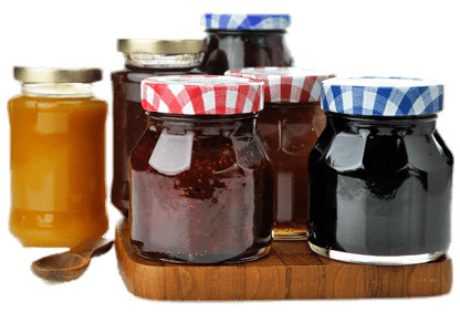 Collection Of Full Jam Jars PNG icons