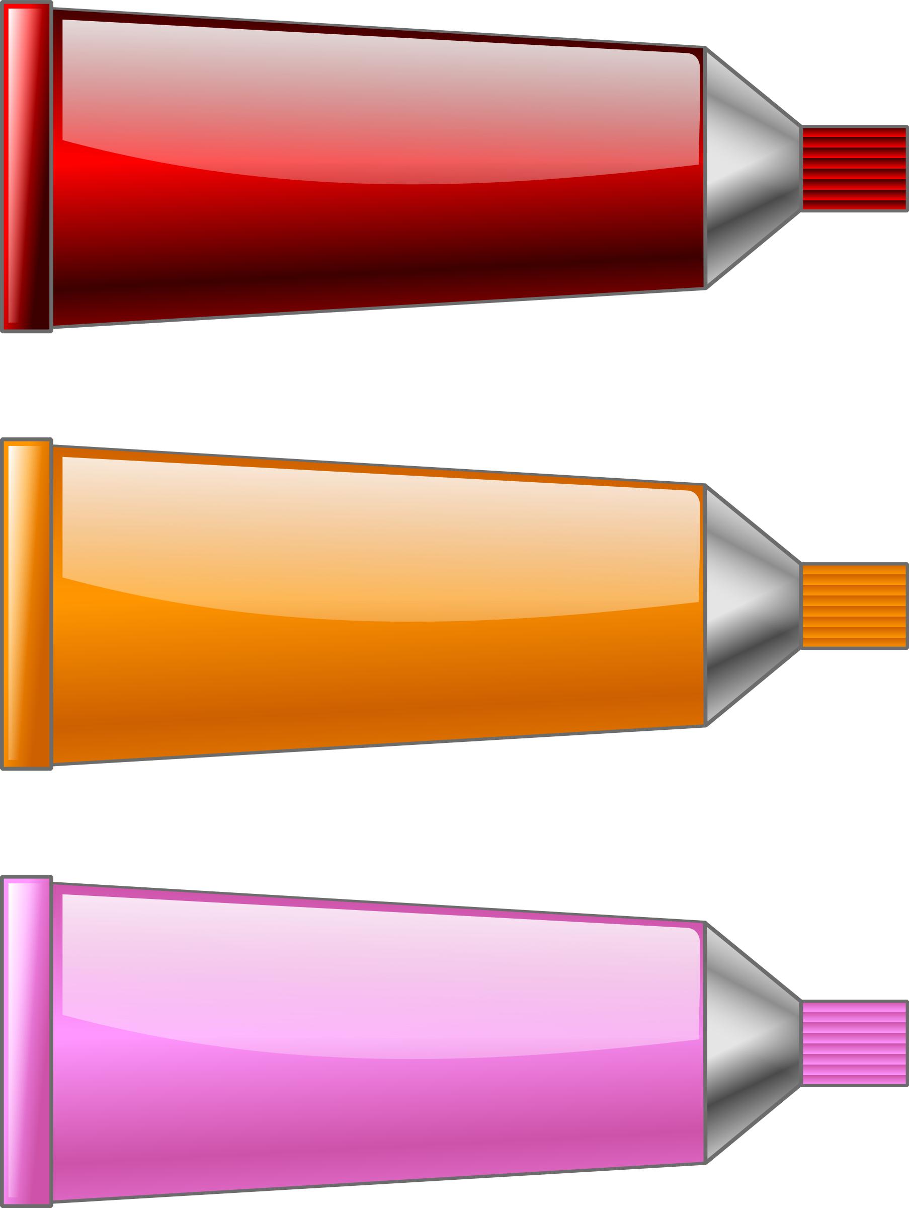 Color tube Red Orange Pink png