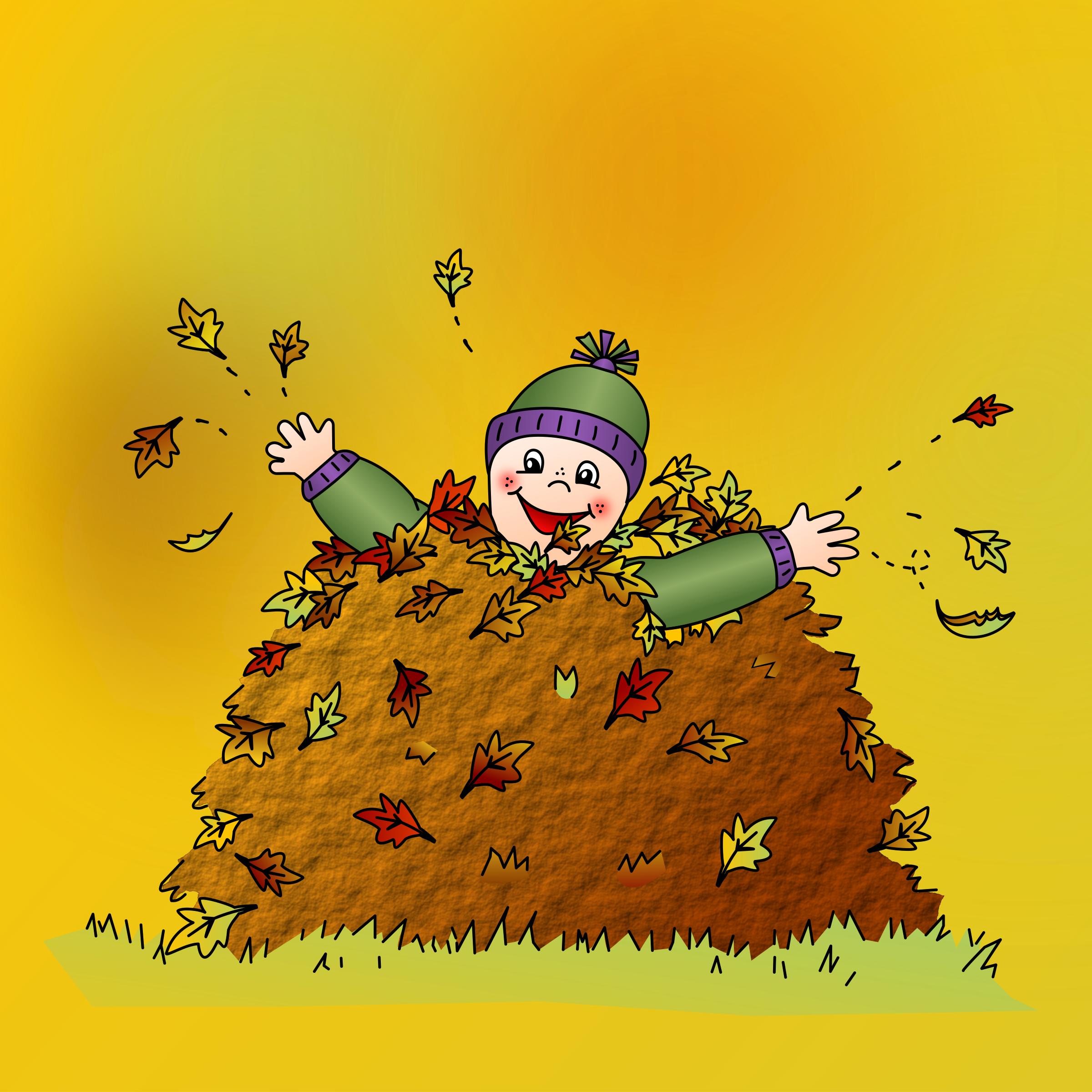 Colored: Leaf pile png