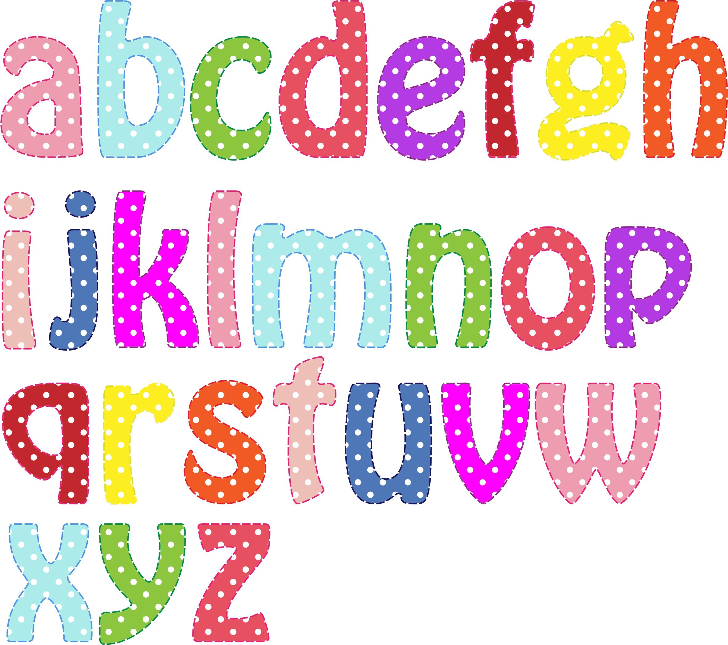 Colorful Alphabet Lowercase png