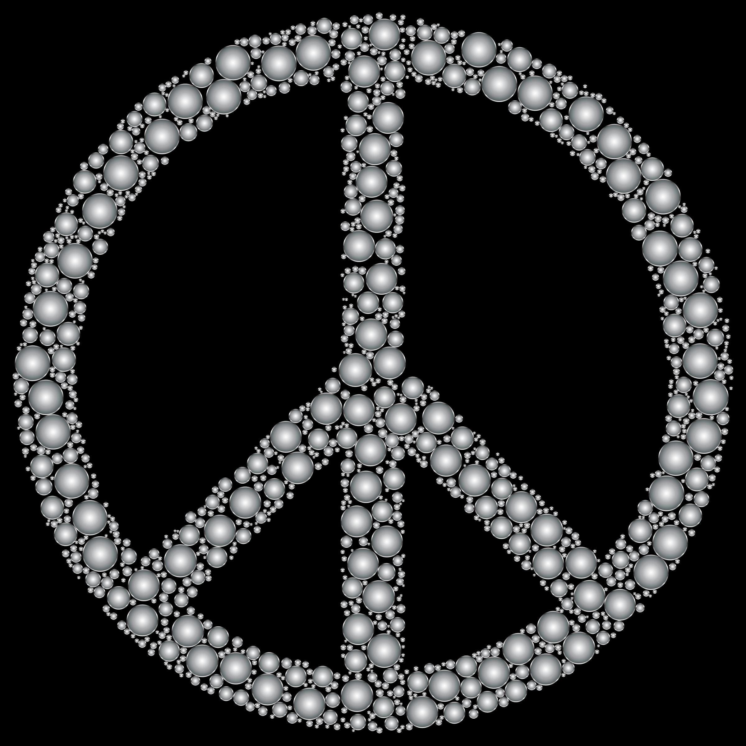 Colorful Circles Peace Sign 19 png