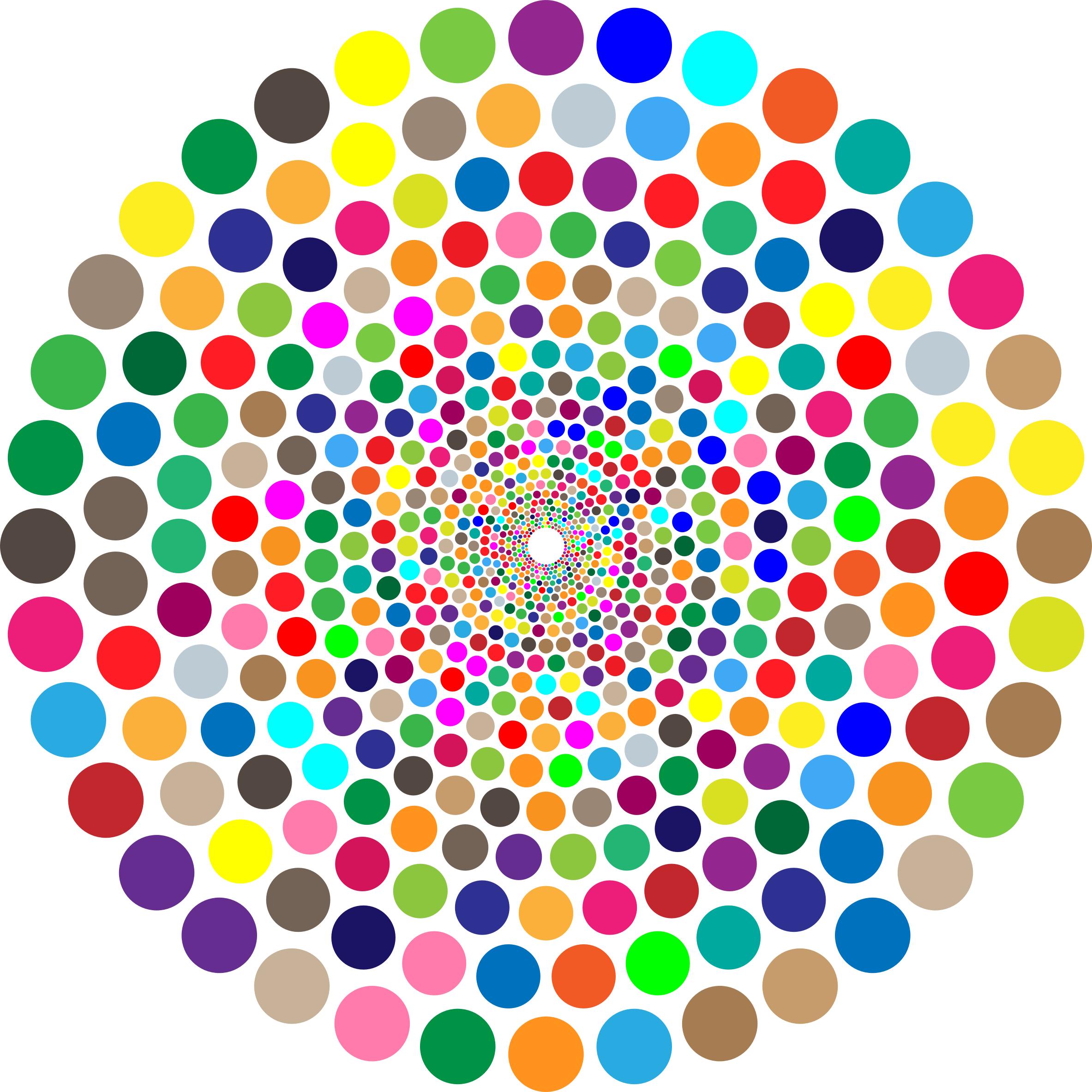 Colorful Concentric Circles Vortex png