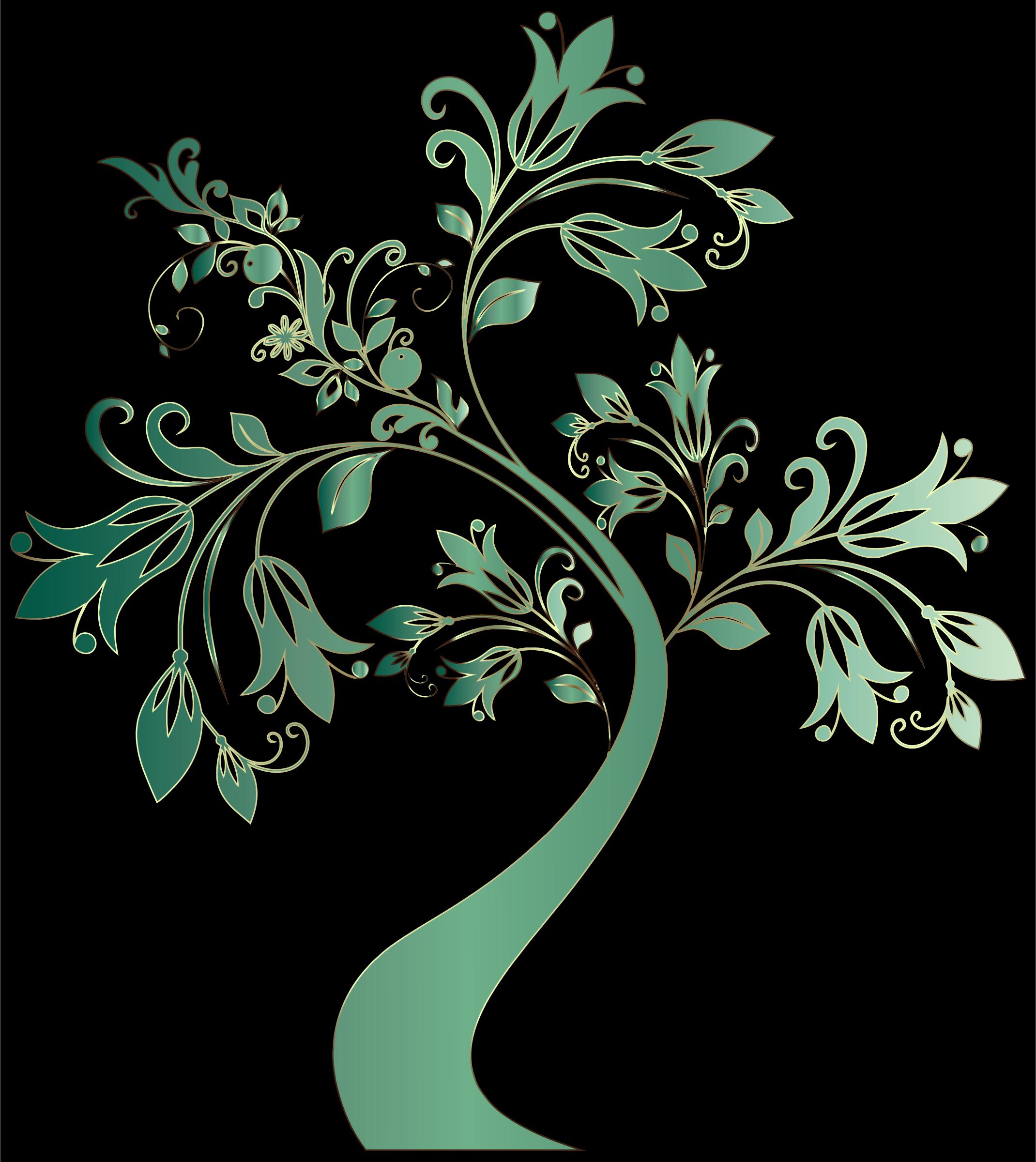 Colorful Floral Tree 16 png
