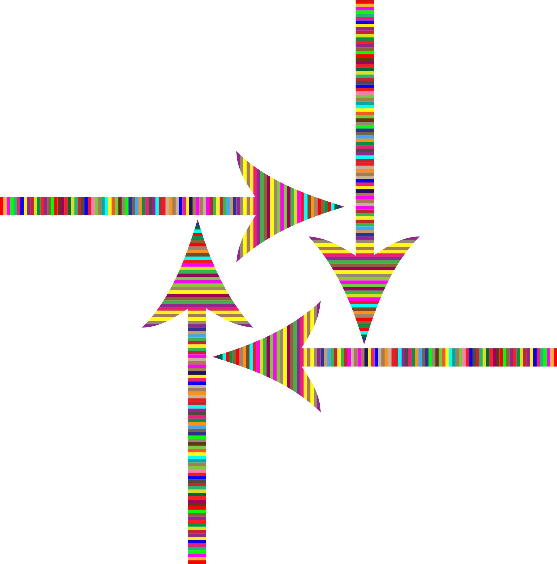 Colorful Striped Arrows png