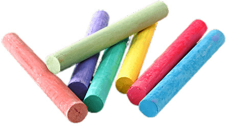 Coloured Chalk Sticks png