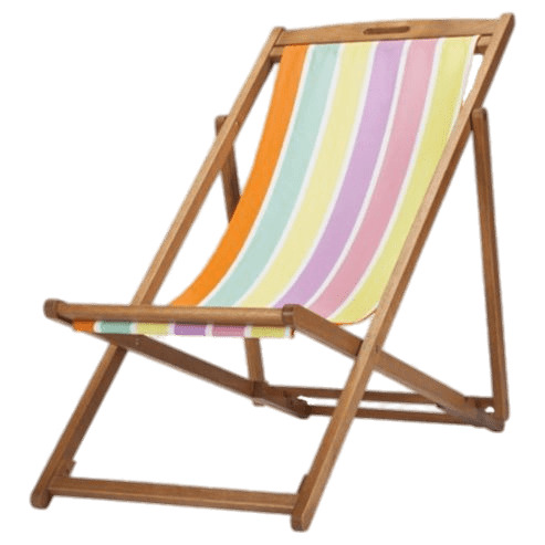 Coloured Striped Deckchair png icons