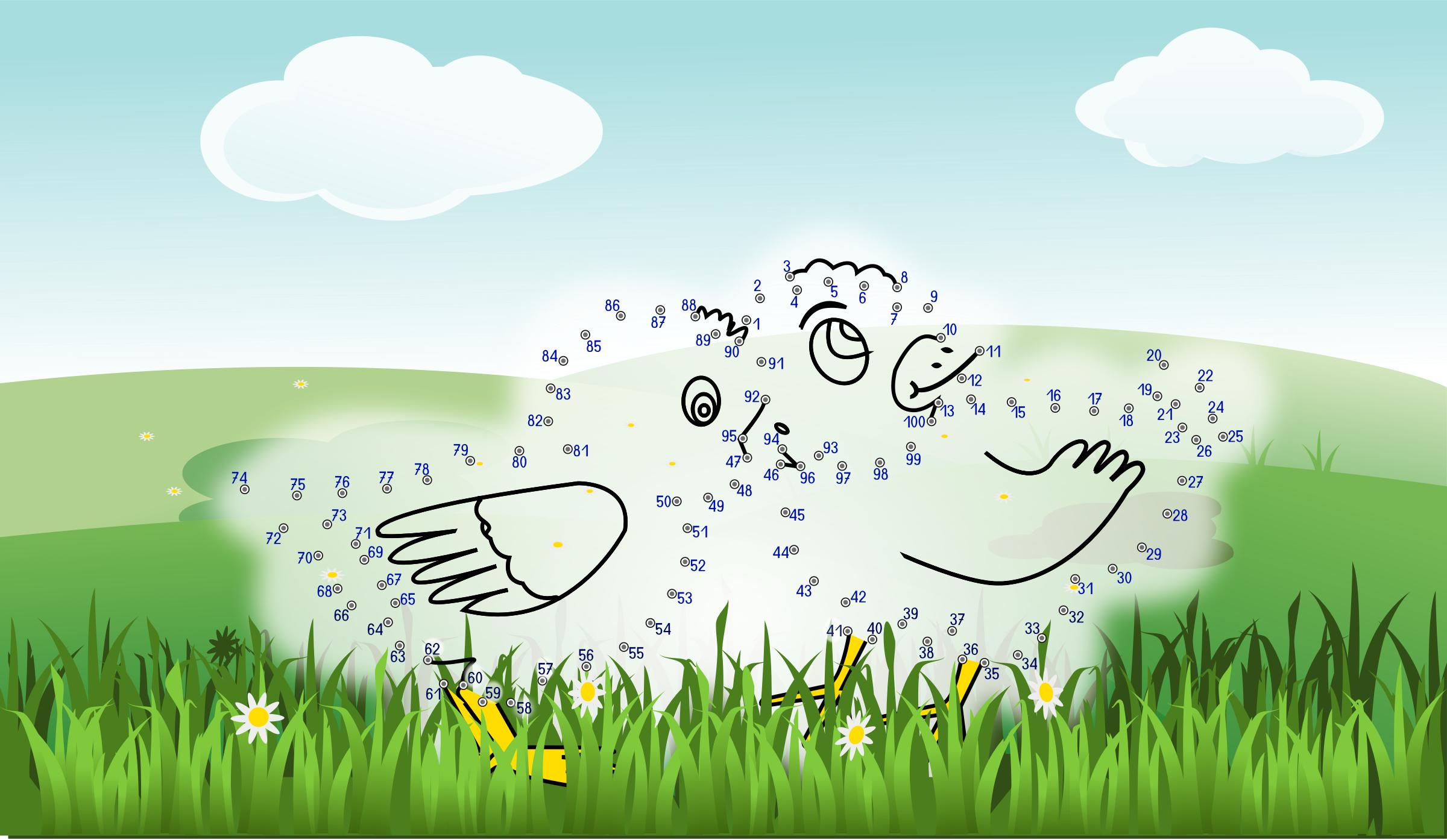 connect-the-dots Chicken png