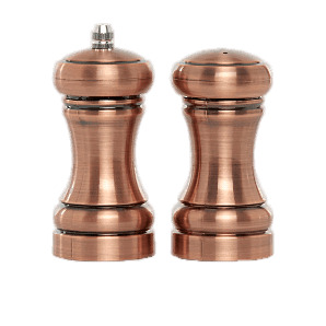 Copper Effect Salt and Pepper Shaker icons