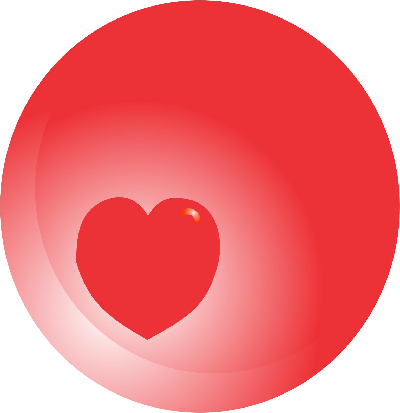 corazon en esfera icons