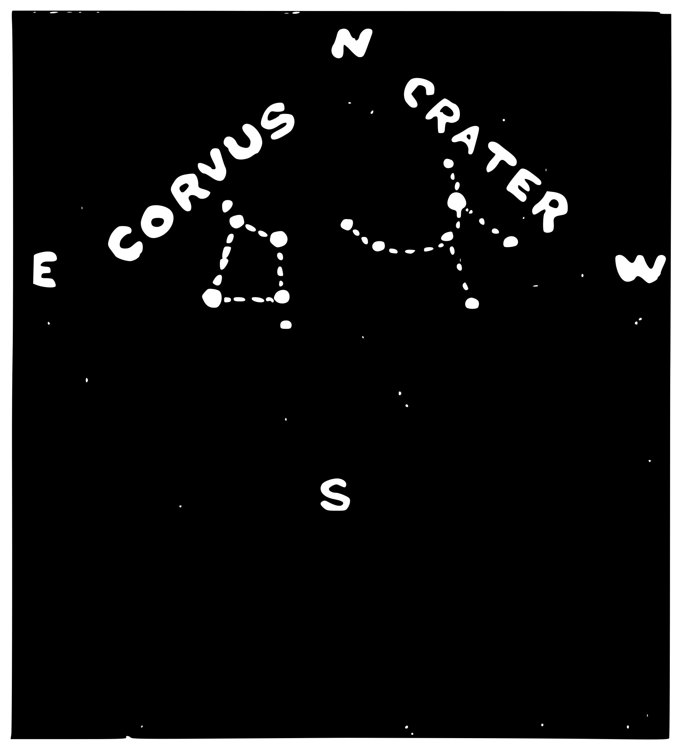 Corvus and Crater Constellations png