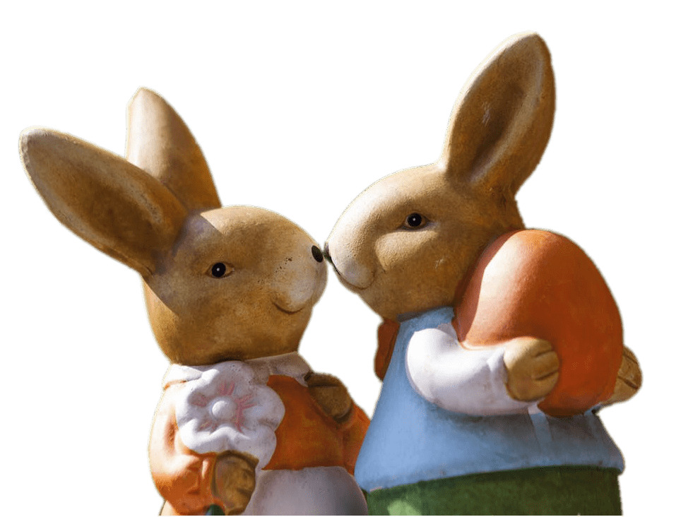 Couple Of Decorative Garden Rabbits icons