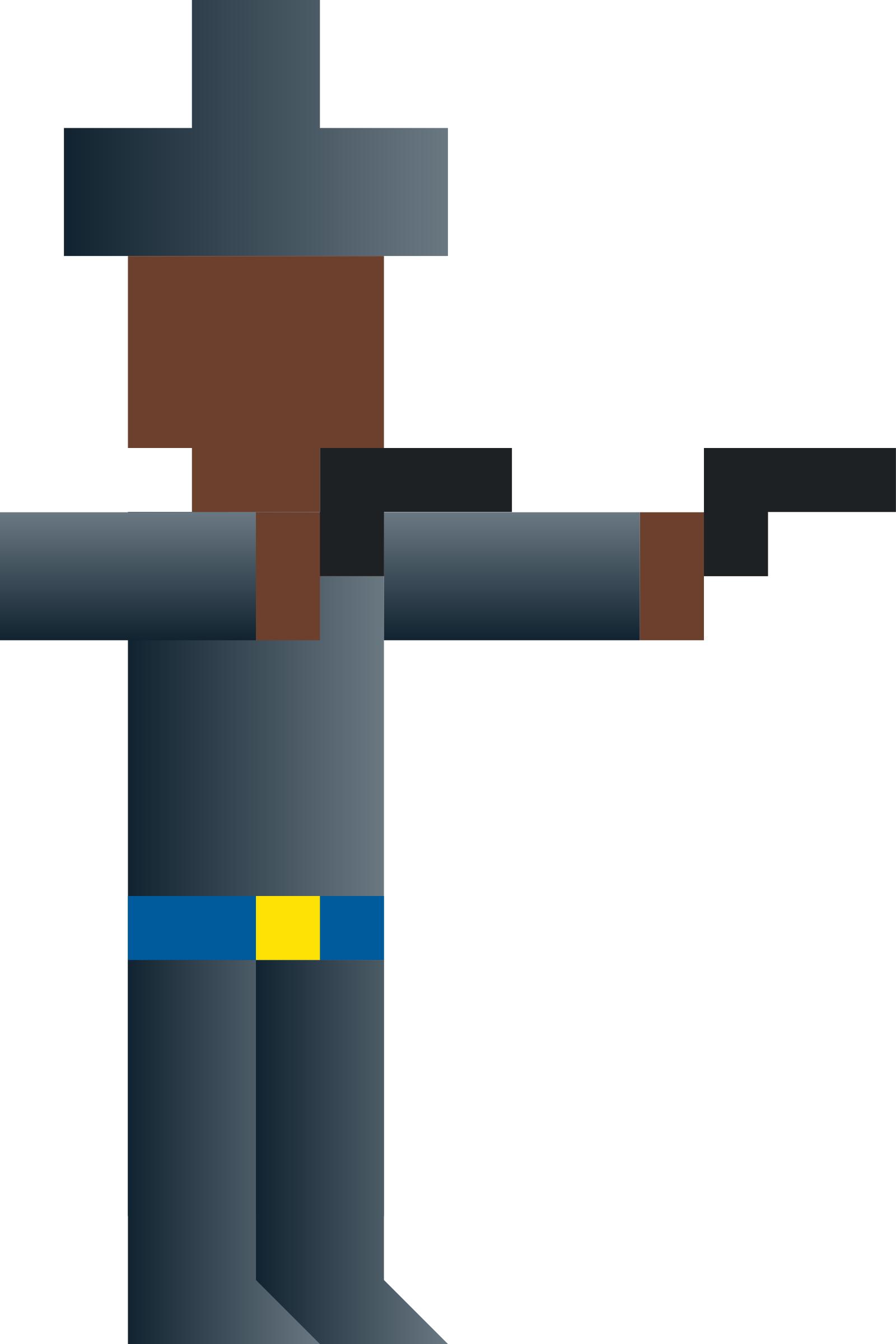 Cowboy Dual-Wielding Guns (Abstract Vector Pixel Art) PNG icons
