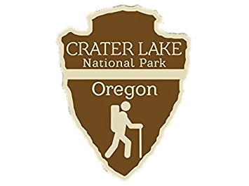 Crater Lake National Park Trail Logo icons