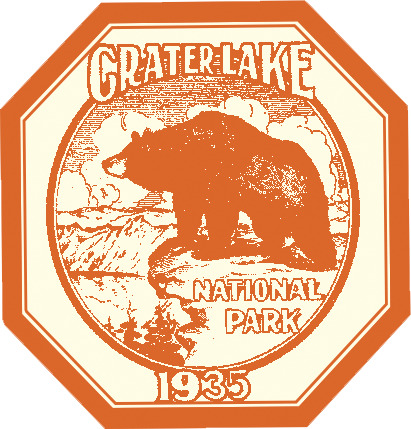 Crater Lake National Park Vintage png