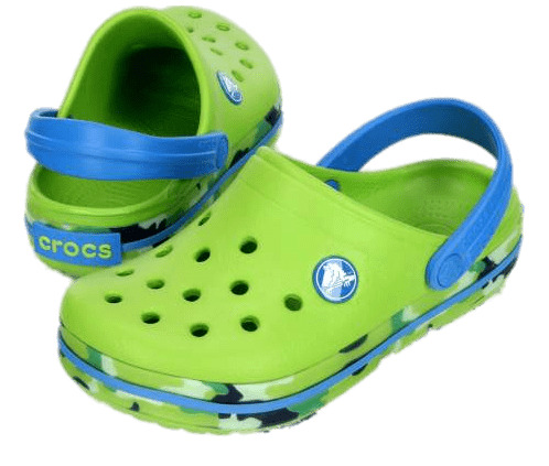 Crocs Green and Blue Clogs icons