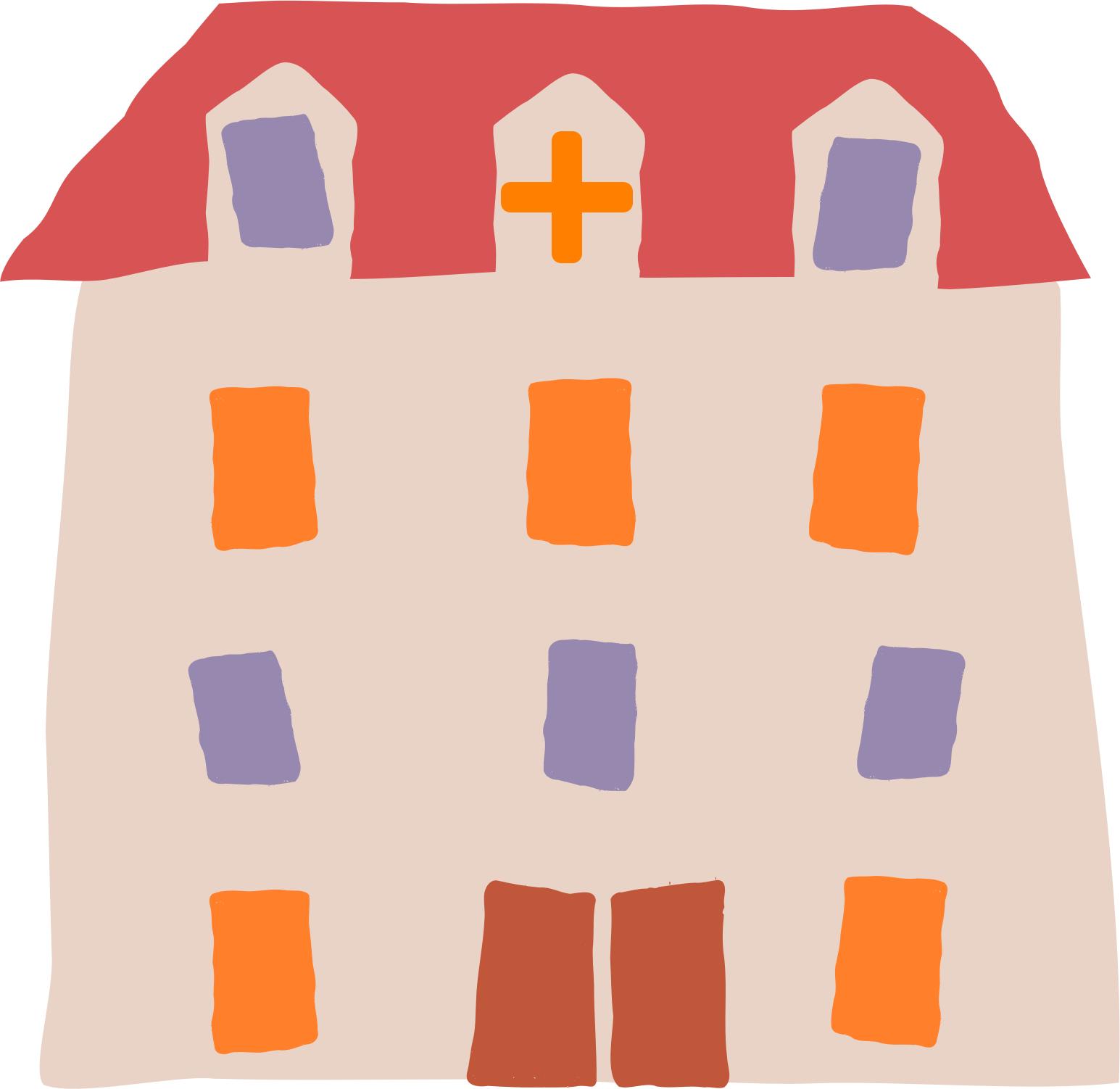 Crooked hospital PNG icons