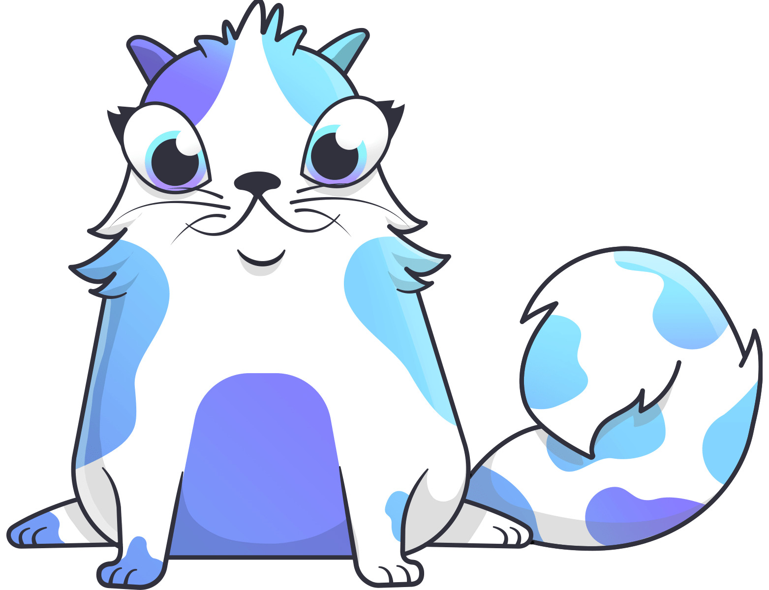 Cryptokitty Blue Purple png icons