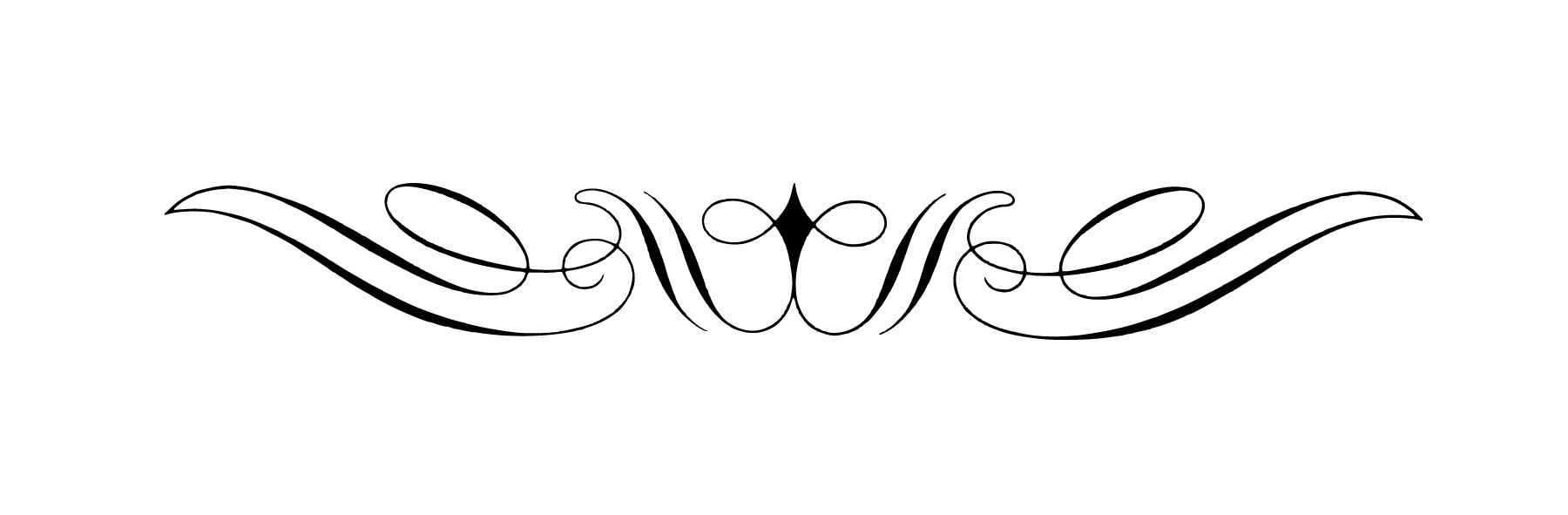 Curly Art Nouveau Divider png icons