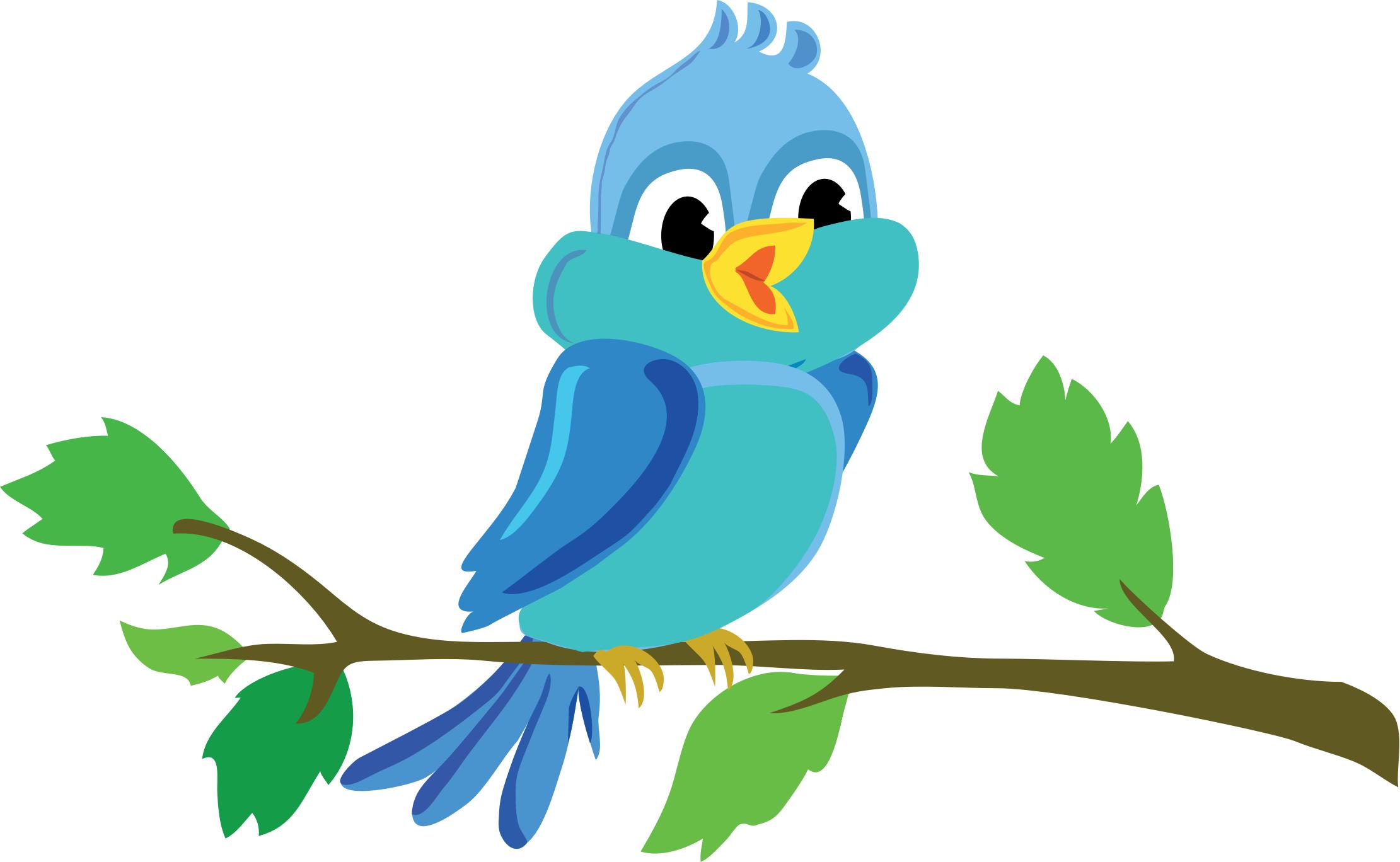 Cute Cartoon Bird Chirping Icons PNG - Free PNG and Icons Downloads