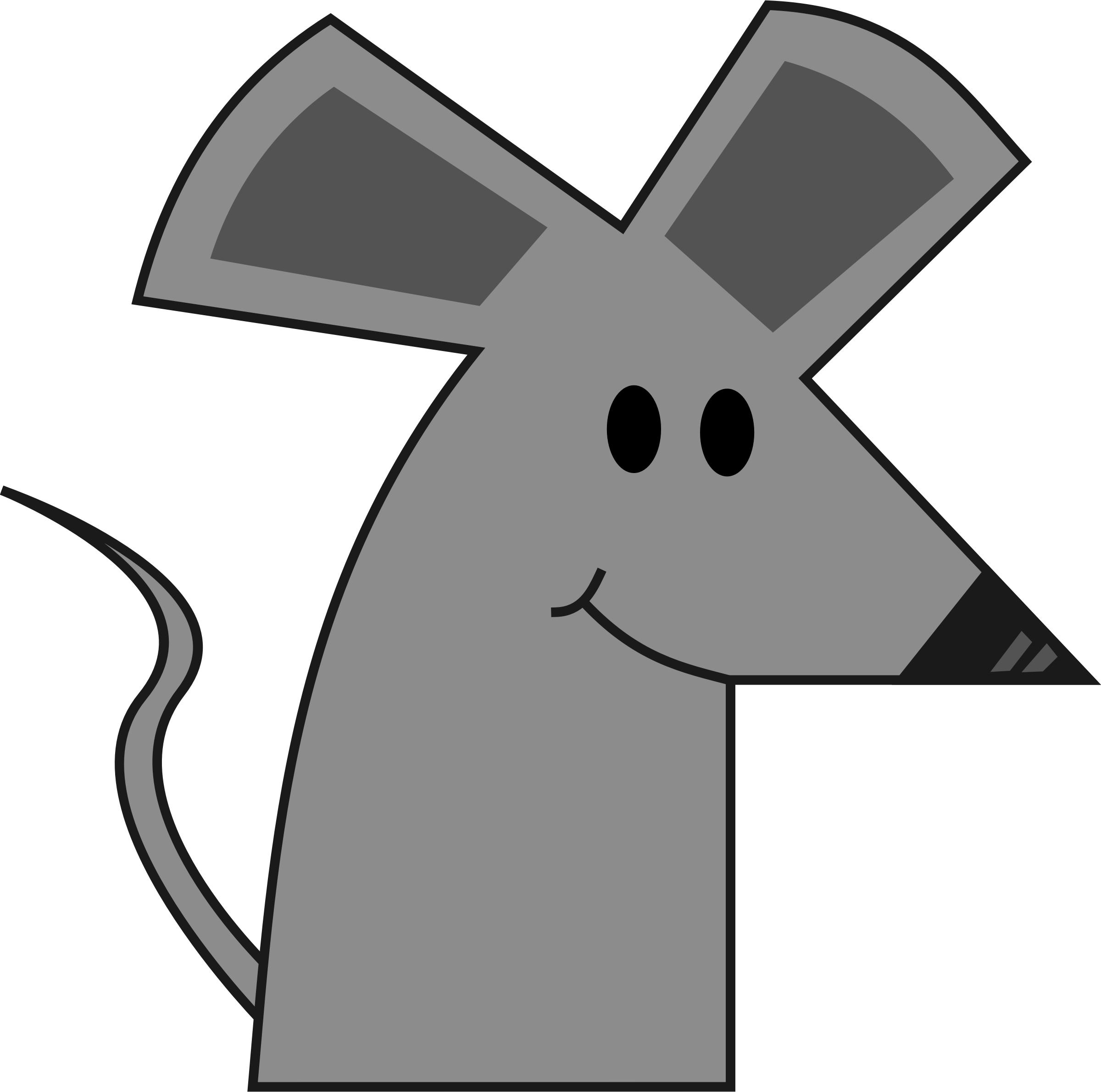 Cute Smiling Cartoon Mouse png