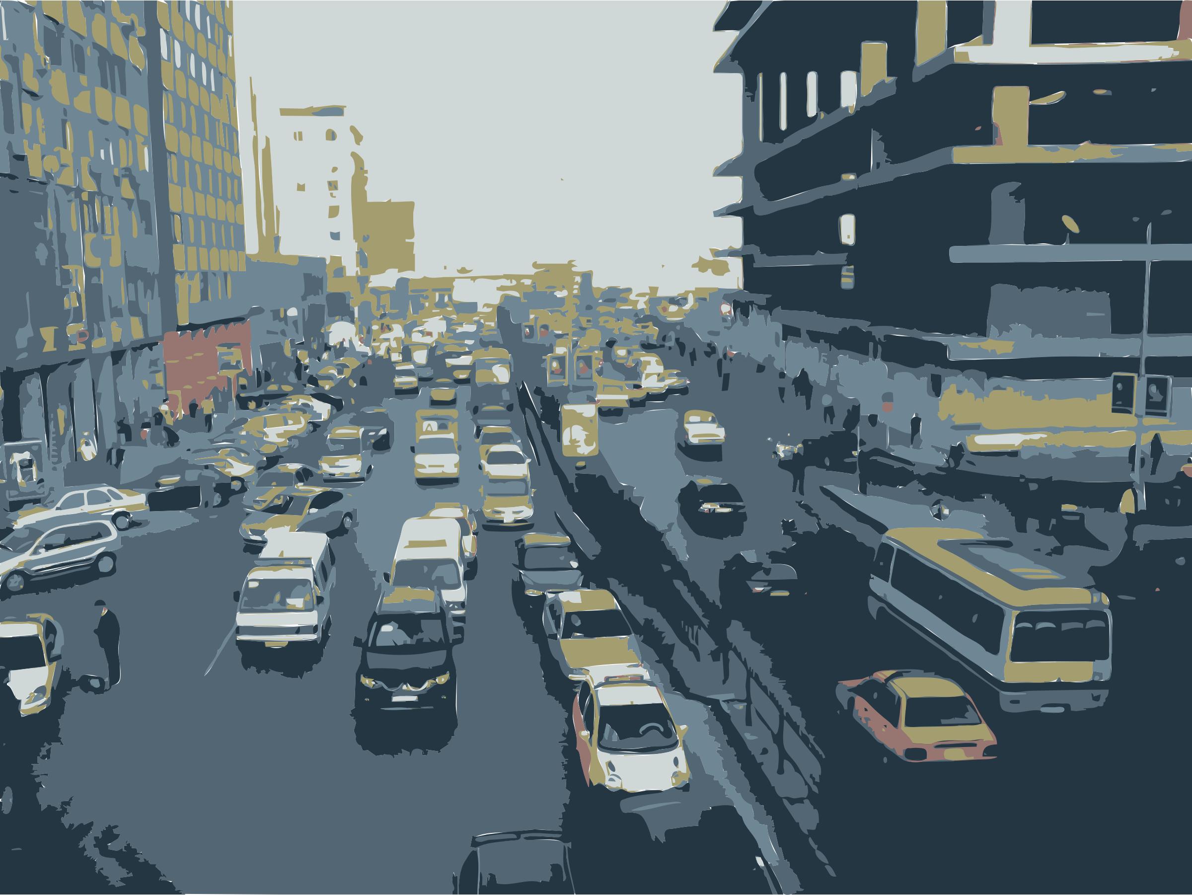 Damascus Traffic Before War png