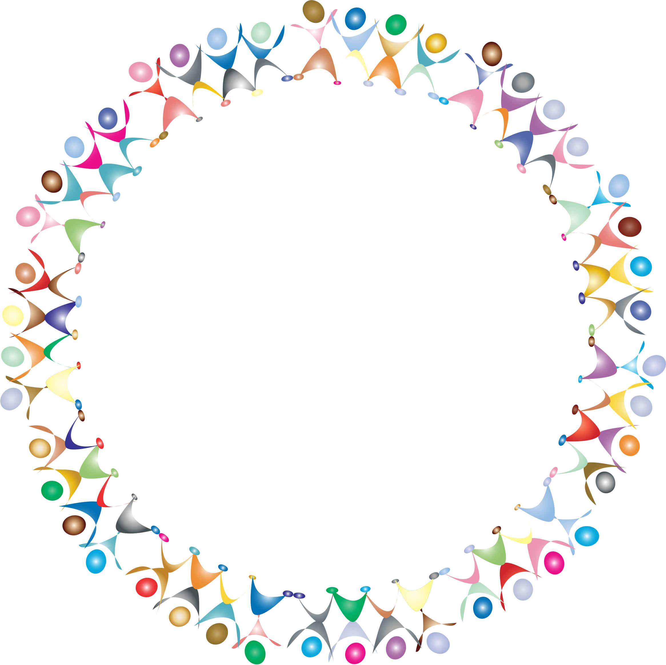 Dancing People Circle. Prismatic 2 png icons