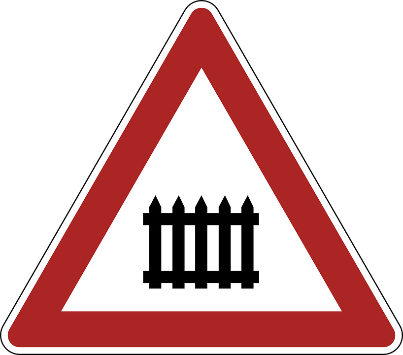 Danger Warning Railyway Crossing icons