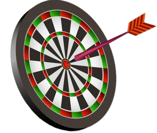 Dart In the Centre Of A Dartboard icons