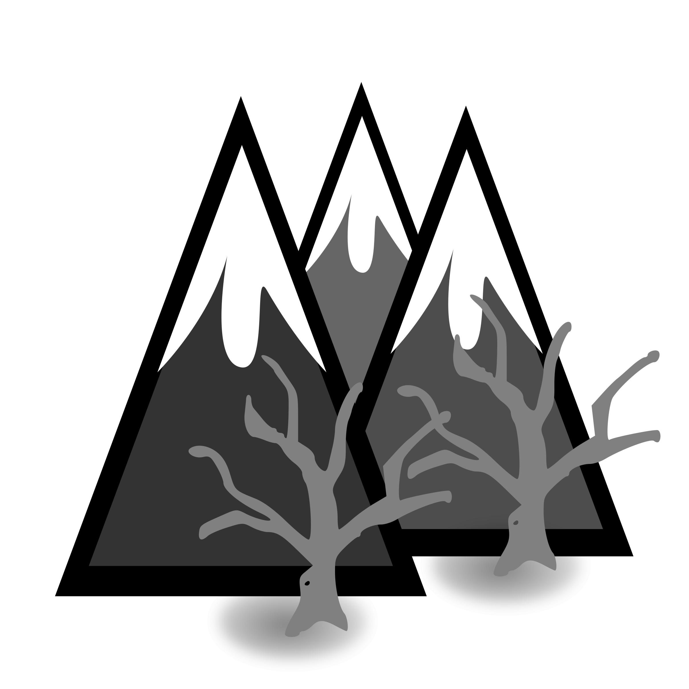 Dead Forest Mountains PNG icons