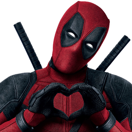 Deadpool Heart Sign png icons