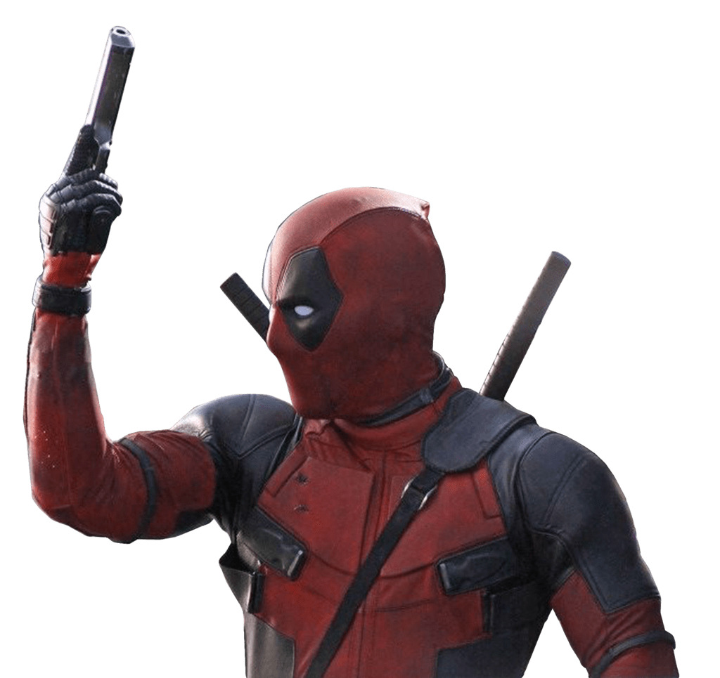 Deadpool Holding Gun PNG icons