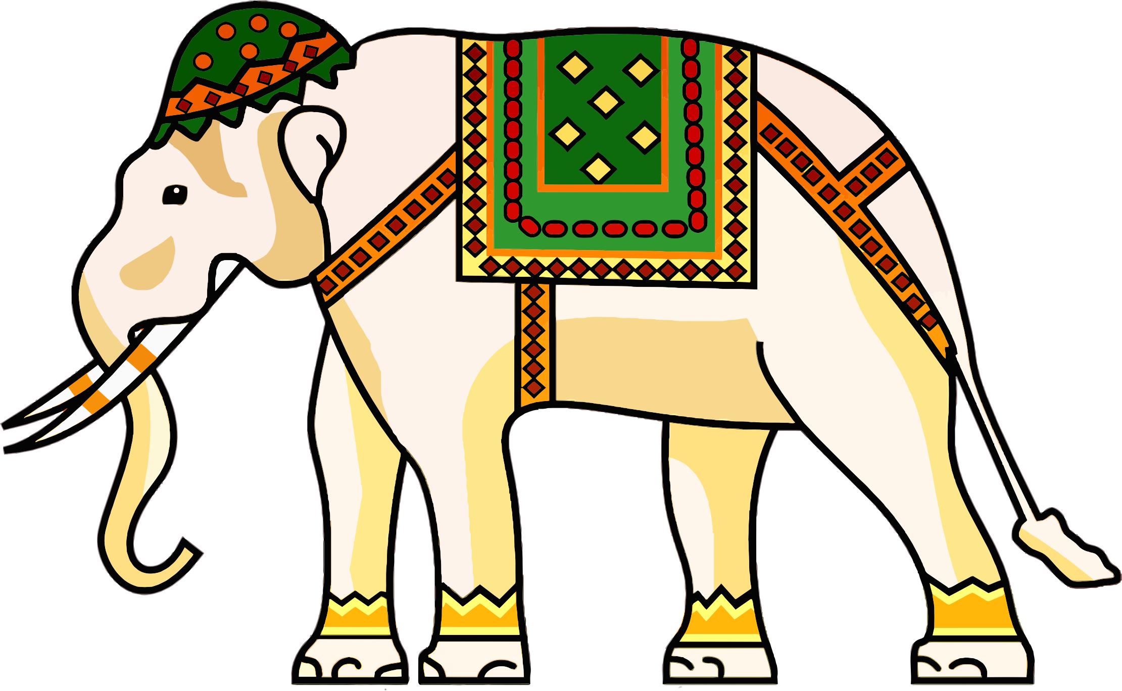 Decorated Ornamental Elephant png