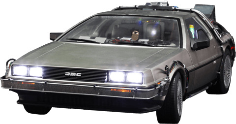 Delorean Front Back To The Future icons