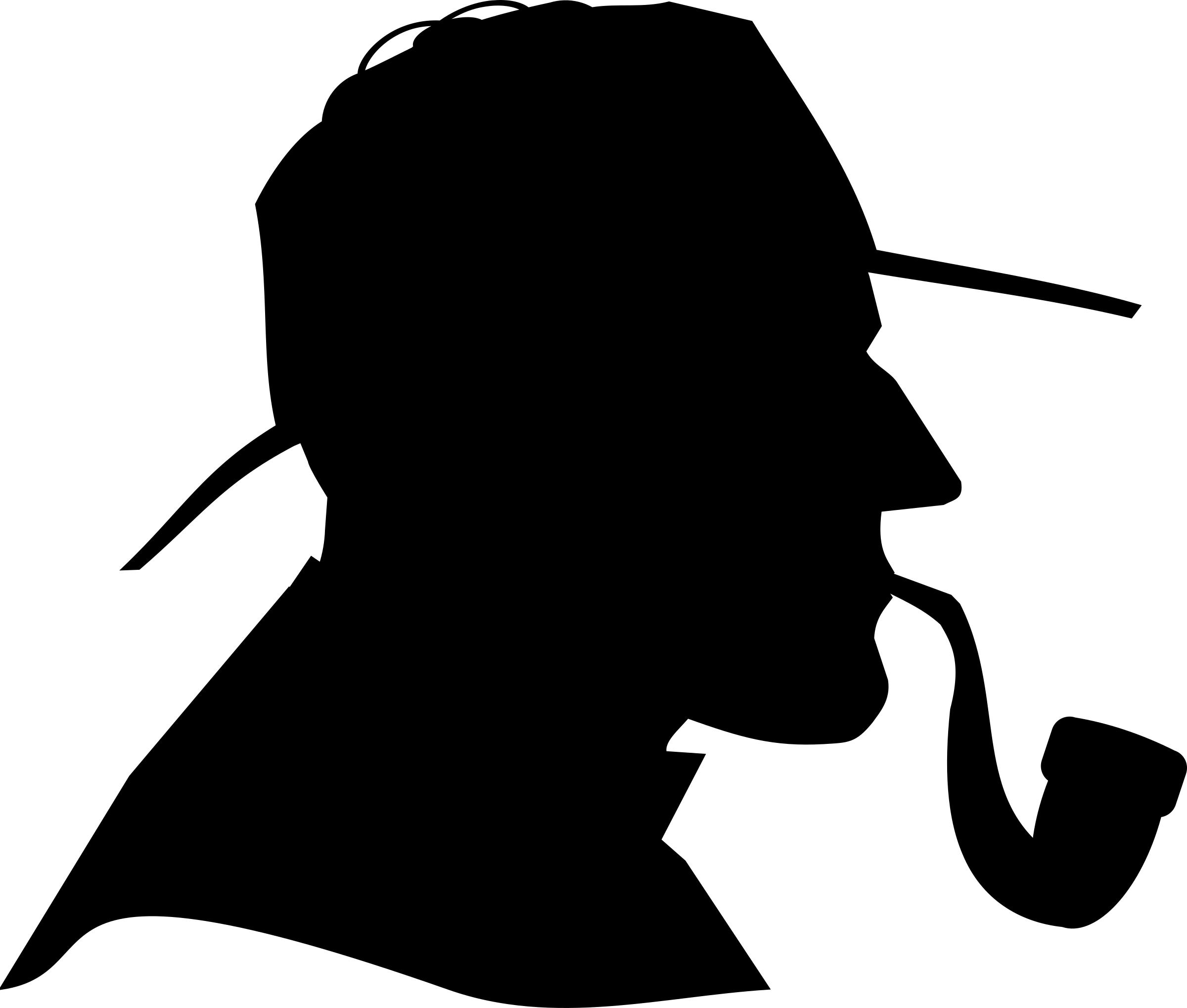 Detective Profile Silhouette PNG icons
